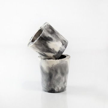 БЕТОННЫЙ ЦВЕТОЧНЫЙ ГОРШОК 13х10см - АРХИТЕКТУРНЫЙ БЕТОН