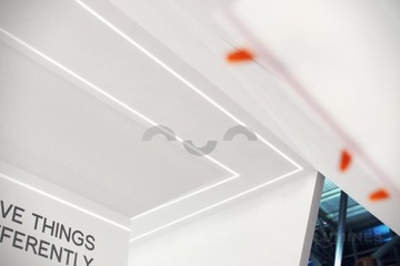 ЗАТИ LED АЛЮМИНИЕВЫЙ ПРОФИЛЬ для гипсокартона СЕРЕБРЯНЫЙ 2М