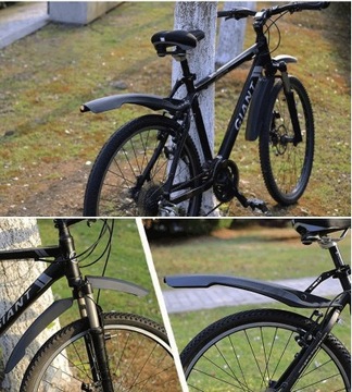 КОМПЛЕКТ ВЕЛОСИПЕДНЫХ КРЫЛЬЕВ КОМПЛЕКТ ПЕРЕДНИХ ЗАДНИХ ВЕНТИЛЯТОРОВ С ПОДСВЕТКОЙ 26 27 28 29 БЕЛЫЙ