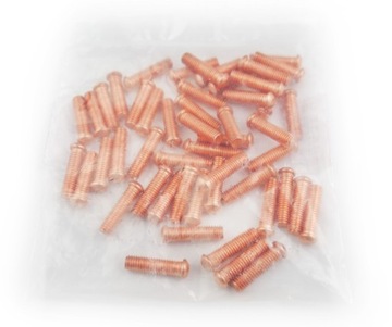 NITY M5x18mm GWINTOWANE z powłoką MIEDZIOWANĄ SPOTTER 50szt ŚRUBY GWOŹDZIE