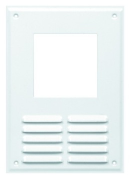 KRATKA WENTYLACYJNA BIAŁA OKAPOWA KWADRATOWA