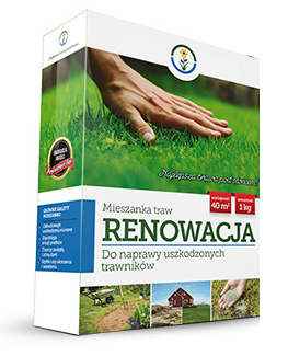 MIESZANKA TRAW RENOWACJA 1KG TRAWNIK TRAWA NASIONA