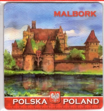 MAGNES NA LODÓWKĘ MAGNETKA MALBORK POLSKA 1018