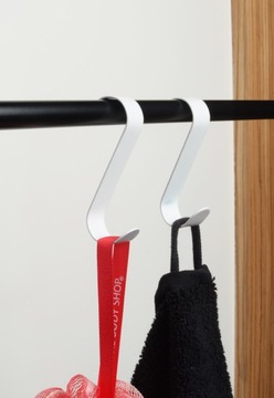 2x КРЮЧОК ДЛЯ РАДИАТОРА, БЕЛЫЙ