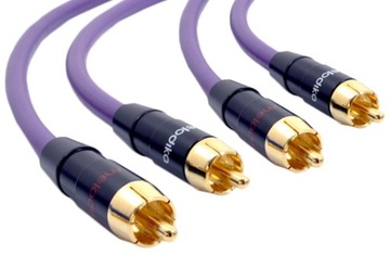 Kabel audio cinch 2RCA 2xRCA MELODIKA MD2R05 0,5m