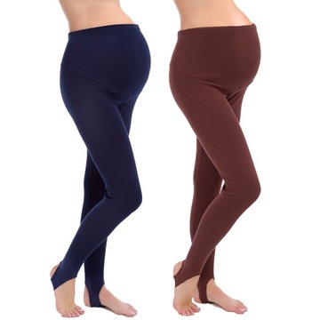 2X LEGGINSY OCIEPLANE CIĄŻA ZAPIĘTKA GETRY PREG-LS