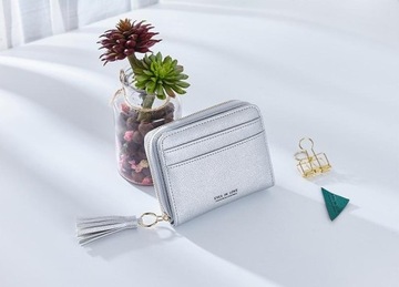 PORTFEL DAMSKI PORTMONETKA RÓŻ CZERWONY PORTWEL