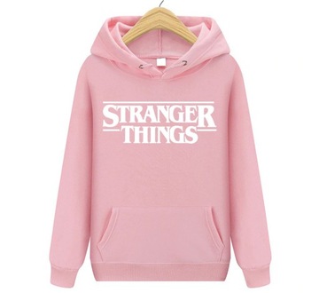 BLUZA DAMSKA STRANGER THINGS kapturem KANGURKA XL