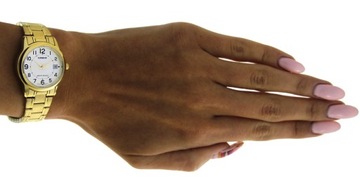 ЖЕНСКИЕ ЗОЛОТЫЕ ЧАСЫ CASIO С ДАТОЙ LTP-V002D-7BUDF + КОРОБКА