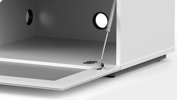 MELICONI MYTV ПОДСТАВКА СТЕКЛЯННЫЙ ШКАФ, ЧЕРНЫЙ