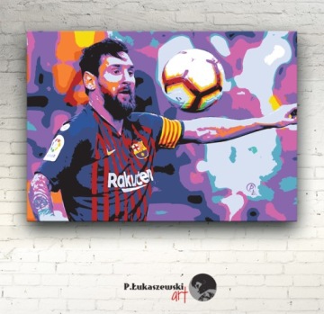 LIONEL MESSI - IMAGE 60x40 - плакат ФК Барселона