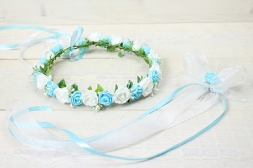 НАБОР ДЛЯ ПРИМАНИЯ: венок+головной убор+бантик на руку.