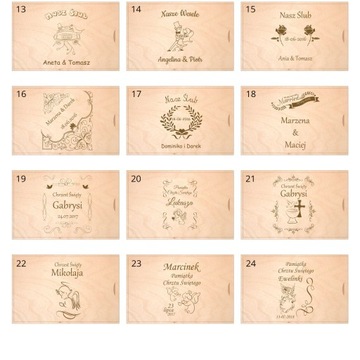 ДЕРЕВЯННАЯ КОРОБКА ДЛЯ ФОТОПРИНТОВ 10х15 ГРАВИРОВКА