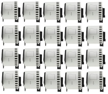 20x Zamiennik etykiet dla Brother DK-22205 62mm