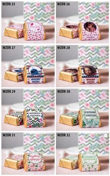 10 шт ФОТО Шоколадные конфеты Спасибо на День Рождения