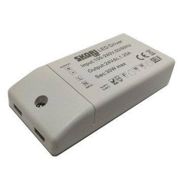 Zasilacz LED MPS-30-24 1,25A 30W 24V DC meblowy HQ