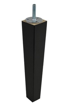 NOGA drewniana prosta kolor CZARNY wys.20 cm