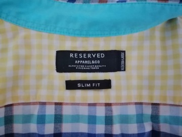 Узкая клетчатая рубашка Reserved XL