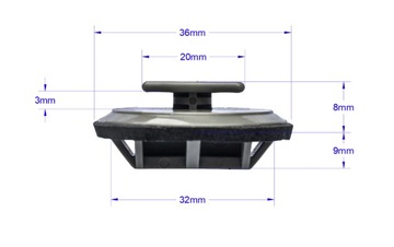 ЗАЖИМНАЯ ЗАГЛУШКА РАМЫ ДЛЯ MAZDA 2 3 5 6 CX-3 CX-5 CX-7 CX-30