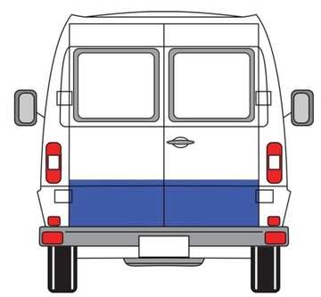 КОМПЛЕКТ ДВЕРЕЙ ЗАДНИЙ ПРАВЫЙ W+Z MERCEDES KACZKA 207-410