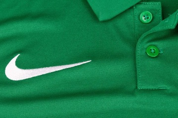 KOSZULKA NIKE POLO DRI FIT SPORTOWA TRENINGOWA KLASYCZNA ZIELONA R.L