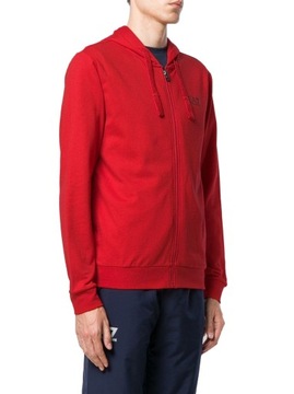 EMPORIO ARMANI EA7 markowa bluza męska z kapturem RED / CZERWONA roz. XXL