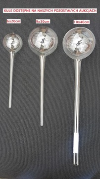 AQUA GLOBES ШАРЫ ДЛЯ ИРРИГАЦИИ СТЕКЛЯННЫЕ 9см РУЧНАЯ РАБОТА СЛЕДУЮЩИЙ