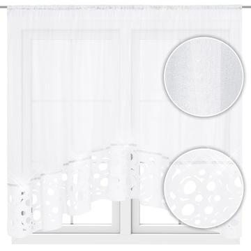 ШТОРА ЦИРКОНИЙ 400Х150 ЛАЗЕРНАЯ ВЫРЕЗКА КРУГОВ