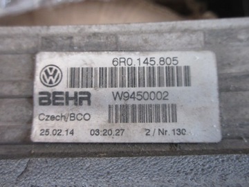 VW POLO FABIA CHLADIČ INTERCOOLER 6R0145805
