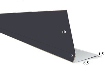 Pas podrynnowy 1 BIELSKI dł 1,95 m 7024 GRAFIT MAT