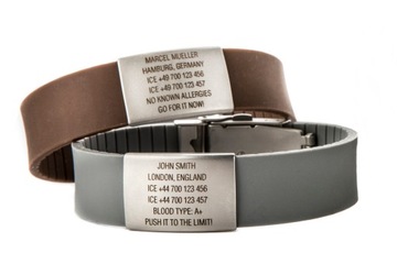 БРАСЛЕТ СОБАКИ БРАСЛЕТ ICESTRIPE С ГРАВИРОВКОЙ