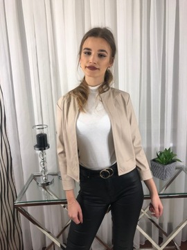 A3 BOLERKO ŻAKIET RAMONESKA TOTAL LOOK BEŻ R.38