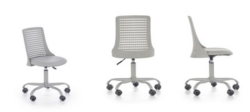 PURE детский вращающийся стул для письменного стола, серый