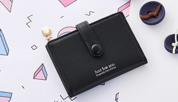 PORTFEL DAMSKI PORTMONETKA RÓŻ CZERWONY PORTWEL