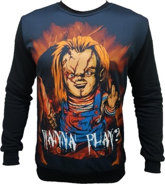 СВИТШОТ 3D CHUCKY DOLL HORROR размер XL