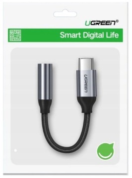Аудиоадаптер UGREEN USB-C на мини-джек 3,5 мм