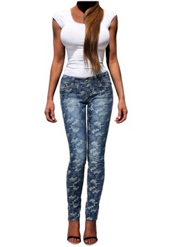 #296 MORO JEANS kobiece spodnie jeansowe S 26/36