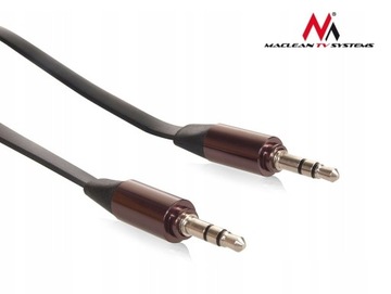 PRZEWÓD MINI JACK 2m KABEL AUX PŁASKI HQMCTV-695b