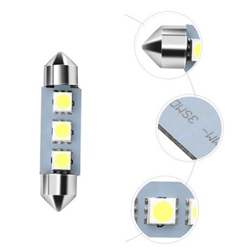 СВЕТОДИОДНАЯ ЛАМПА 3 SMD 5050 C3W C5W C10W 31мм