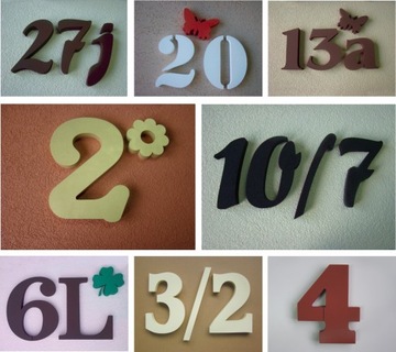 НОМЕР НЕДВИЖИМОСТИ, цифра, буква, высота 18см, декор бесплатный!