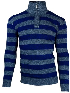 SWETER MĘSKI G4 _ PÓŁGOLF _ DODATEK WEŁNY r. 3XL