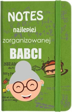 NOTES NOTATNIK PREZENT dzień BABCI DZIADKÓW zielon