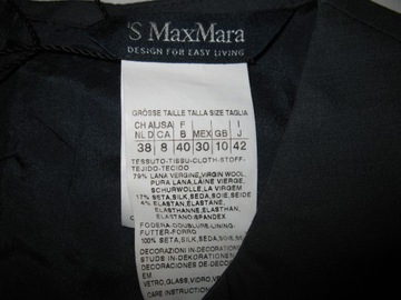 'S MAX MARA sukienka IT42 wool+silk (NOWA z metką)