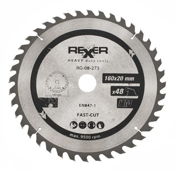 ЦИРКУЛЯРНАЯ ПИЛА ДЛЯ ДЕРЕВА 160X20 ММ 48 ЗУБЦИЙ ТВЕРДОСПЛАВНЫЕ