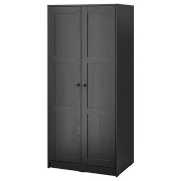 IKEA RAKKESTAD szafa dwudrzwiowa 79x176 cm CZARNOBRĄZOWY