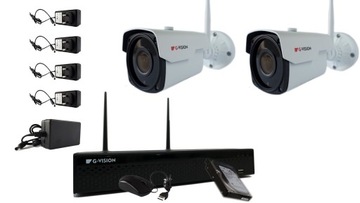 2 KAMERY BEZPRZEWODOWE ZESTAW MONITORINGU WIFI