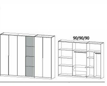 Гардероб гардероб Edyta 270*55*200 Новый