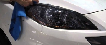 FOLIA OCHRONNA DO LAMP ZDERZAKÓW KAROSERII PRZEZROCZYSTA 200cm + akcesoria