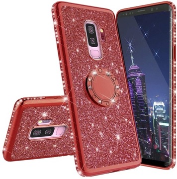 ETUI BROKAT DO SAMSUNG S9 PLUS RING CASE+SZKŁO