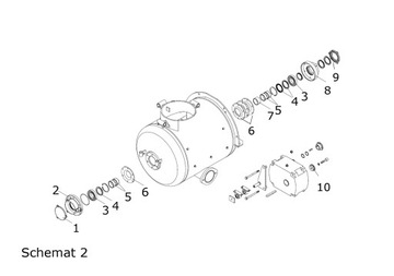 Уплотнение вала Putzmeister Brinkmann оригинальное.